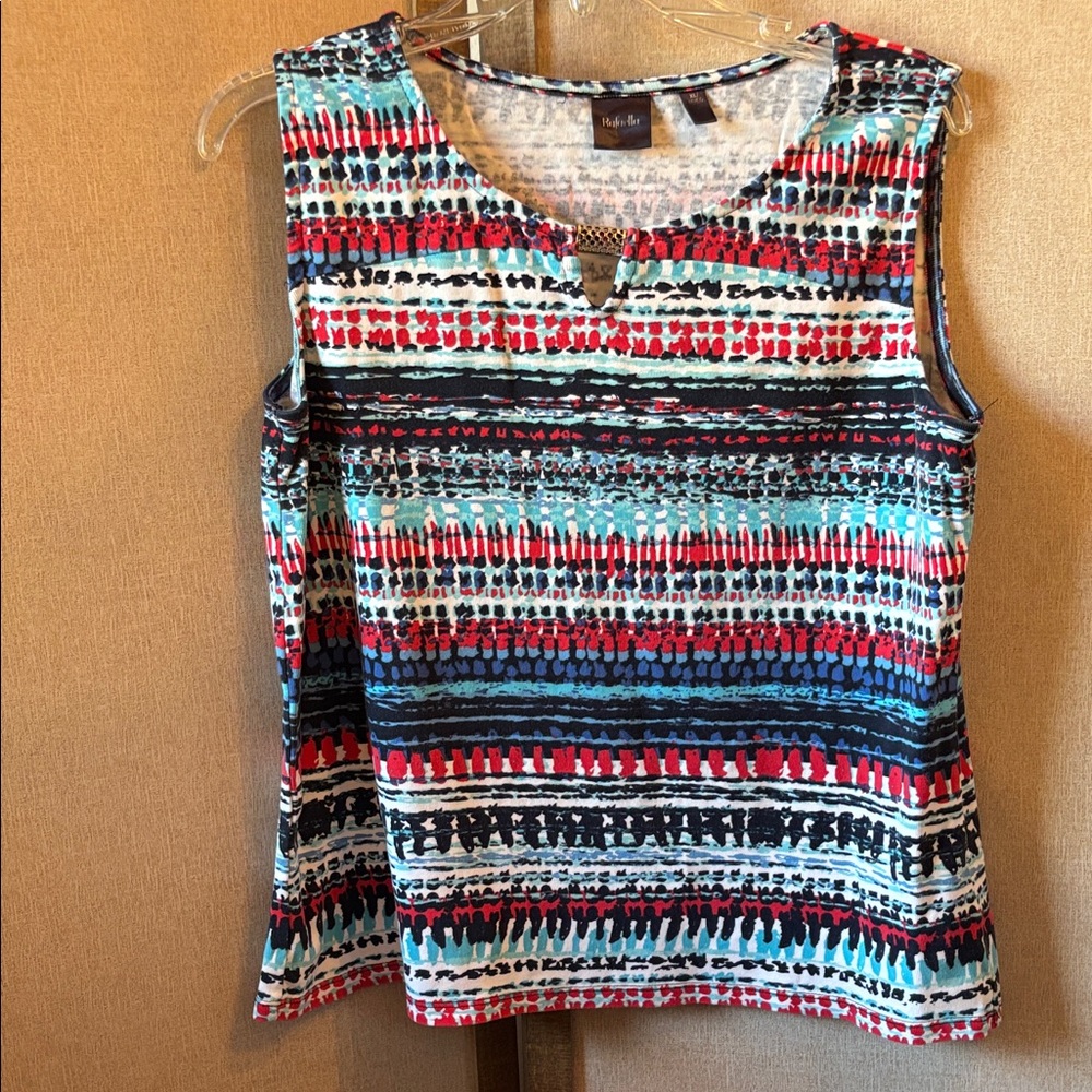 Rafaella Multicolor Patterned Tank Top xl
